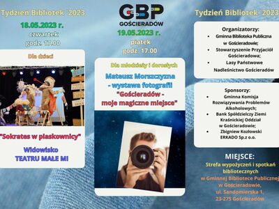 Ulotka Tygodnia Bibliotek 2023 roku - strona 2.