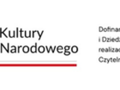 Belka z logami Narodowego Programu Rozwoju Czytelnictwa 2.0, Ministerstwa Kultury i Dziedzictwa Narodowego oraz Biblioteki Narodowej z informacją o dofinansowaniu ze środków Ministra Kultury i Dziedzictwa Narodowego w ramach realizacji Narodowego Programu Rozwoju Czytelnictwa 2.0 na lata 2021 - 2025.