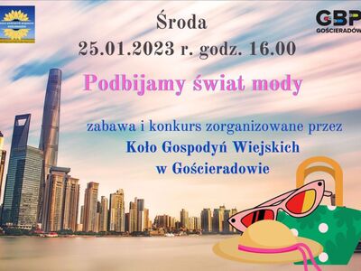 Zapowiedź zajęć z Kołem Gospodyń Wiejskich w Gościeradowie