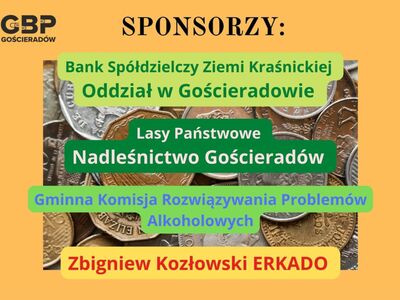 Informacja o sponsorach ferii z naszą biblioteką. 