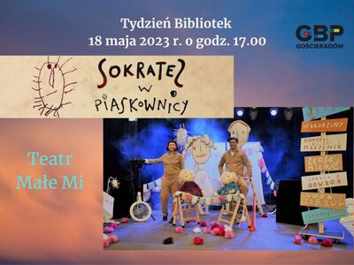 Plakat informujący o mającym się odbyć spektaklu