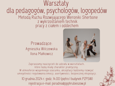 Warsztaty dla nauczycieli zaproszenie