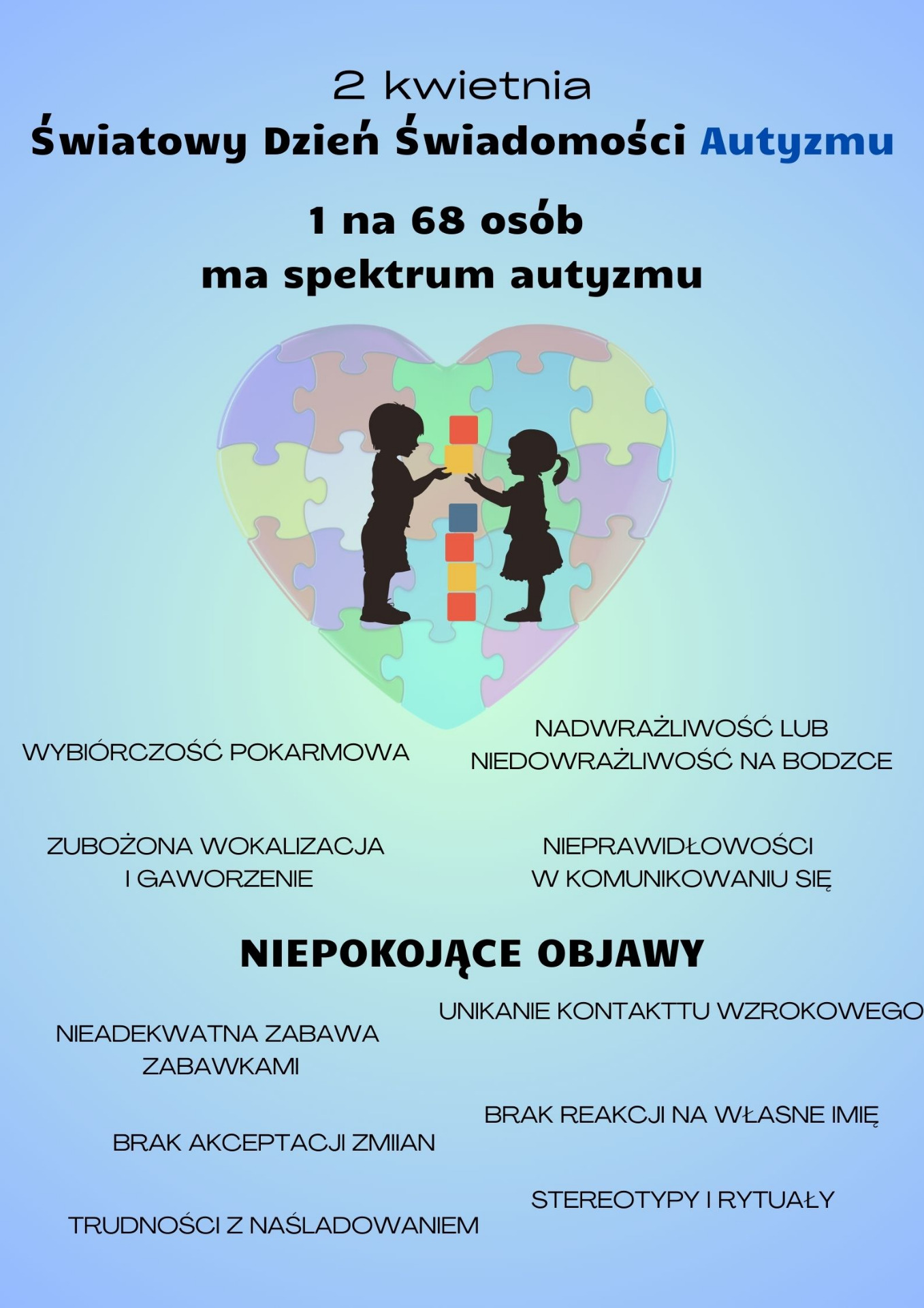 plakat Autyzm