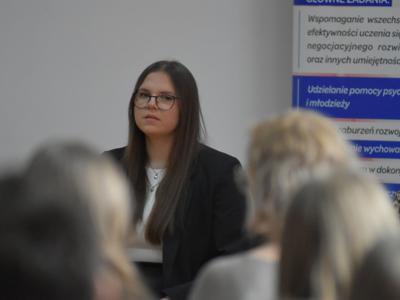 Debata - Reprezentantka uczniów Dominika Zezula