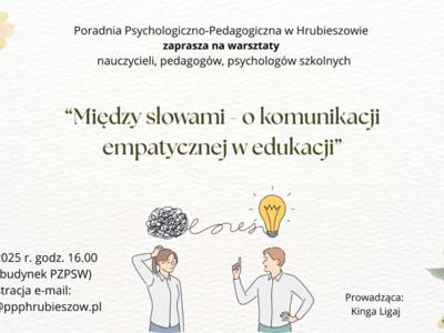 Zaproszenie na warsztaty dla nauczycieli