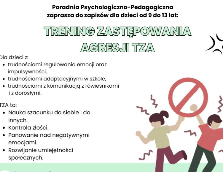 Plakat Trening Zastępowania Agresji