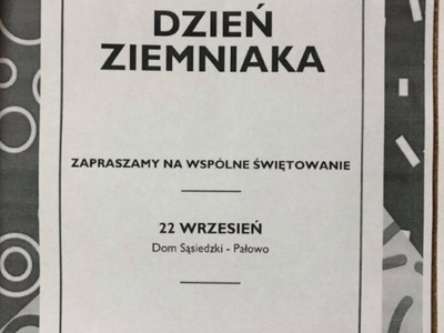 DZIEŃ ZIEMNIAKA