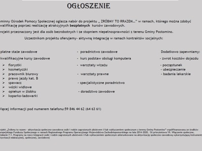 ogłoszenie 