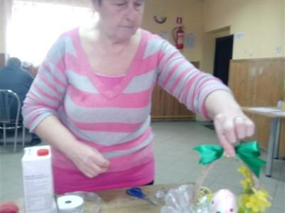 Koszyczek Wielkanocny przygotowany przez uczestnków projektu Program Aktywności Lokalnej