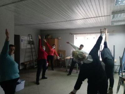 Ćwiczenia ruchowe w ramach projektu Program Aktywności Lokalnej
