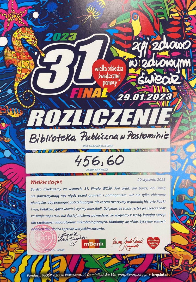 Rozliczenie WOŚP