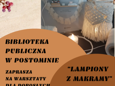 plakat -warsztaty z makramy
