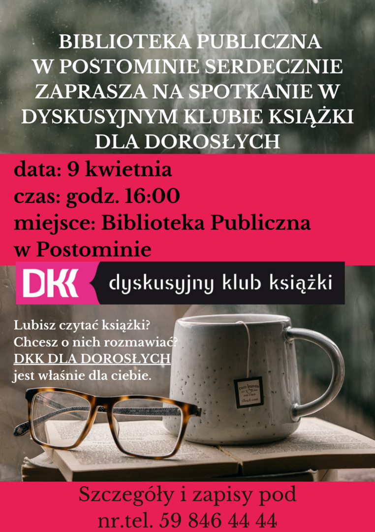 plakat zapraszający do DKK dla Dorosłych