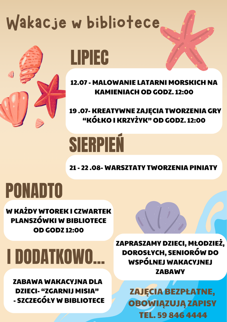 plakat wakacyjny