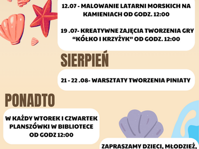 plakat wakacyjny