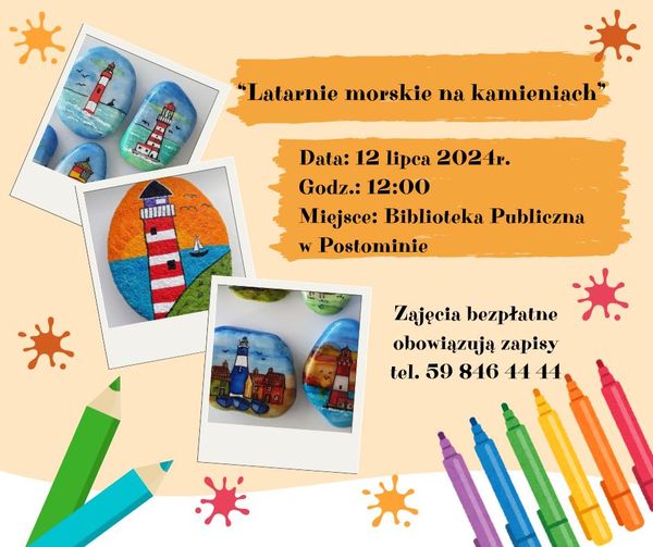 plakat - malowanie kamieni