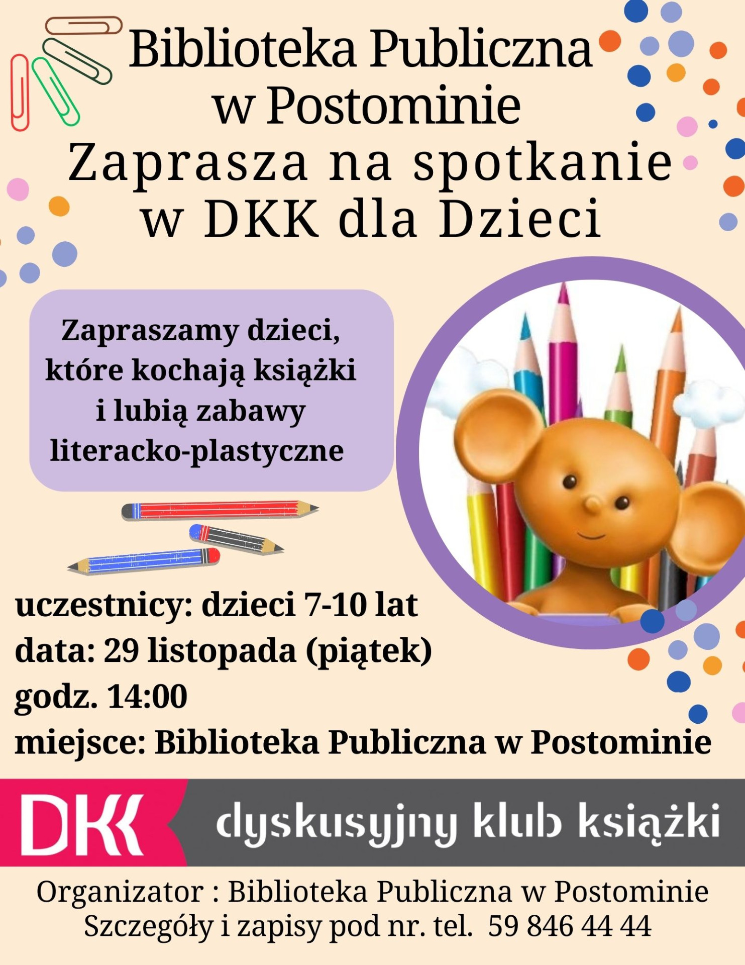 plakat zapraszający na spotkanie
