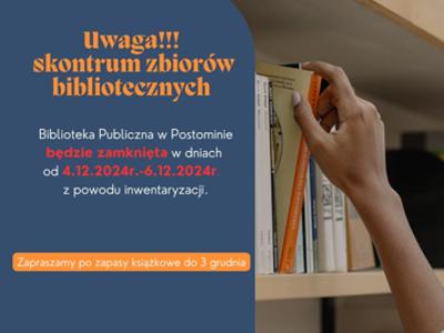 plakat - skontrum w bibliotece