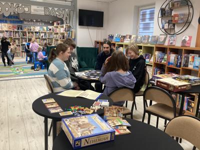 planszówki w bibliotece