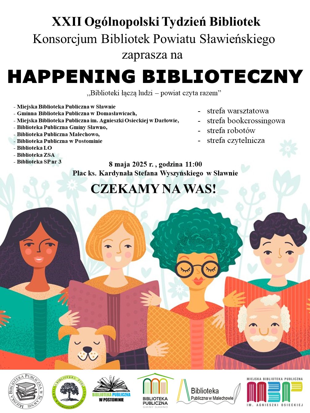 plakat Happening Biblioteczny