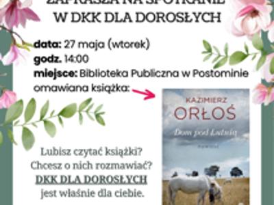 plakat informujący o spotkaniu w DKK dla Dzieci