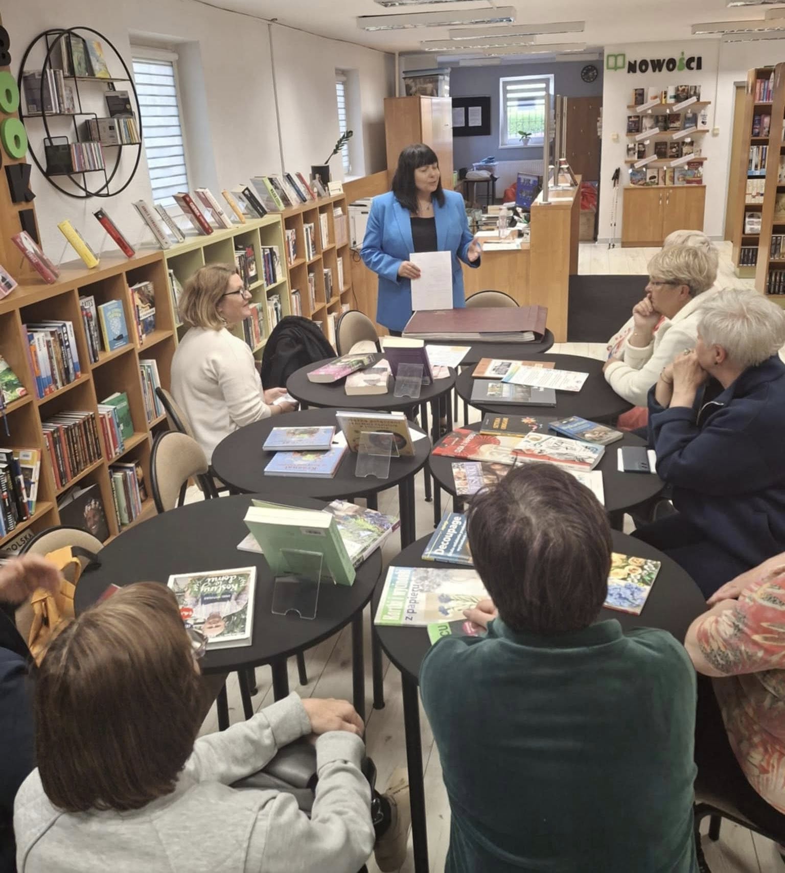 Spotkanie z seniorami w bibliotece