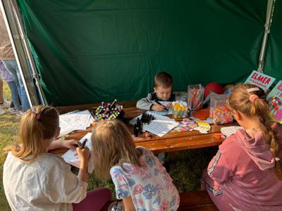 stoisko biblioteki na Dniach Gminy Postomino