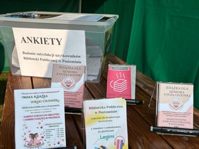 stoisko biblioteki na Dniach Gminy Postomino