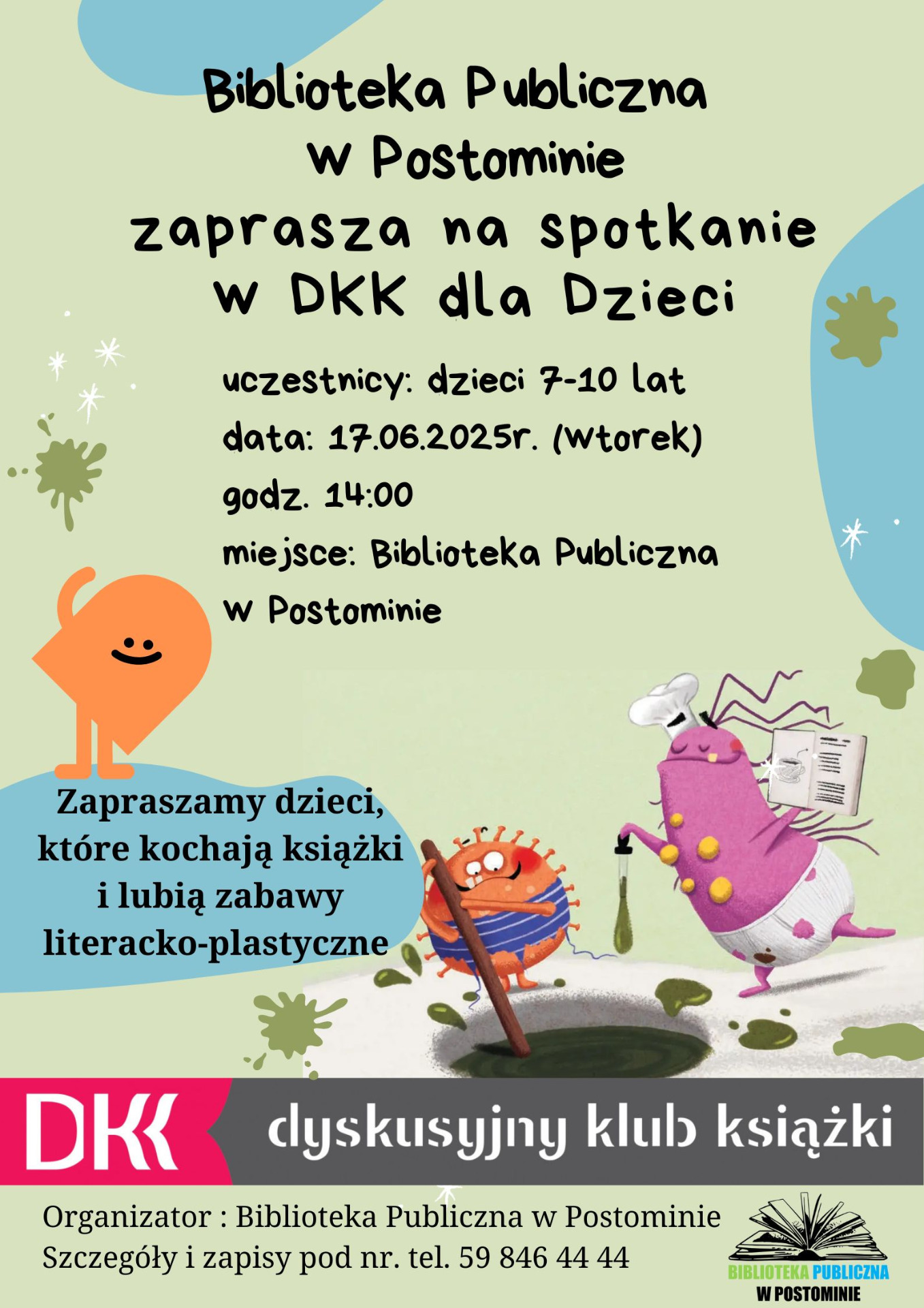 plakat zapraszający na spotkanie w DKK dla Dzieci