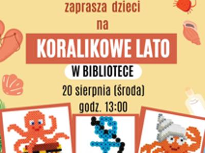 plakat - koralikowe zajęcia dla dzieci