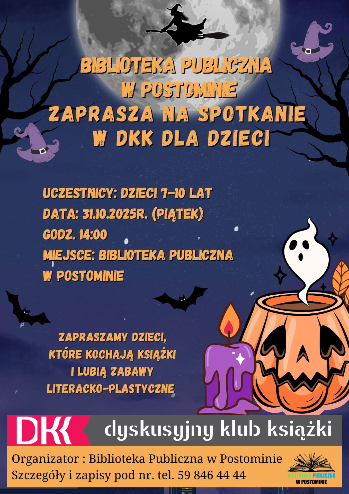 plakat zaproszenie do DKK dla Dzieci