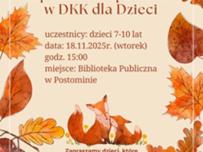 plakat zaproszenie do DKK dla Dzieci