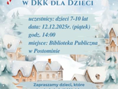 plakat dot. spotkania w DKK dla Dzieci