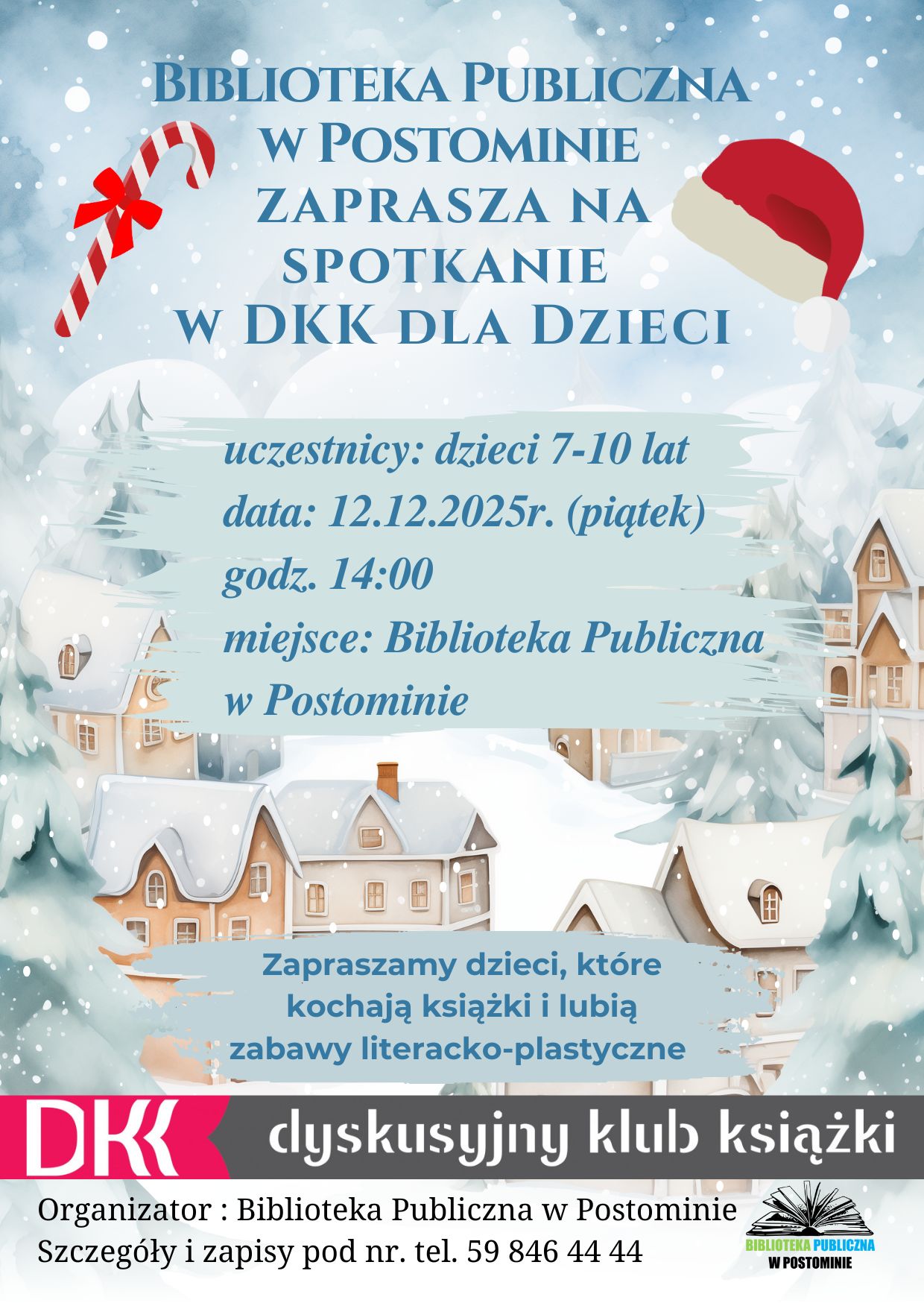 plakat dot. spotkania w DKK dla Dzieci