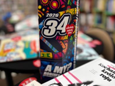 puszka WOŚP w bibliotece