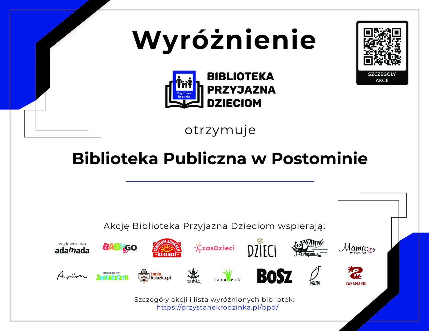 Wyróżnienie dla Biblioteki