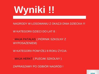 Infografika wyniki dzień dziecka zabawa