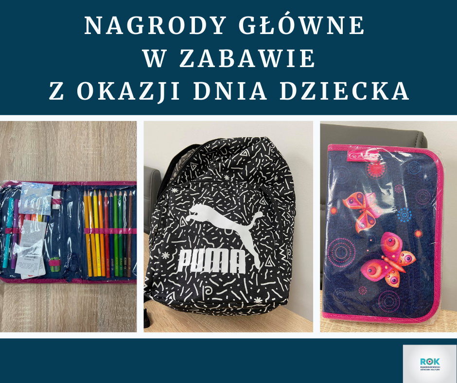 Infografika nagrody zabawa dzień dziecka