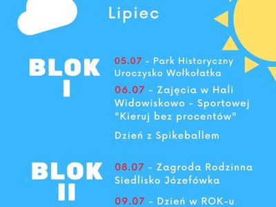 Infografika Wakacje z ROK Lipiec