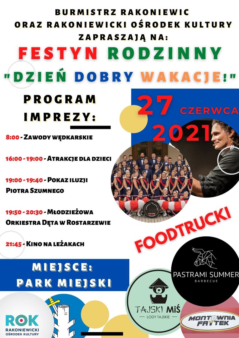 Infografika Festyn Rodzinny Dzień Dobry Wakacje!