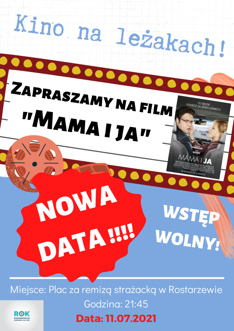 Infografika kino na leżakach w Rostarzewie