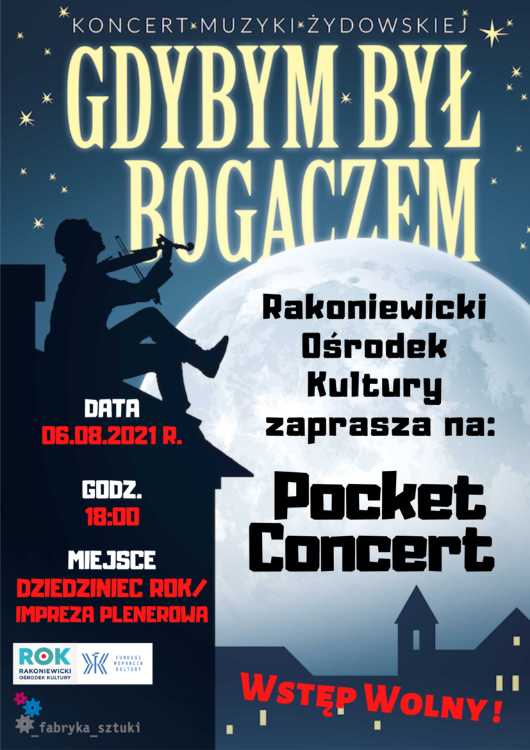 INFOGRAFIKA KONCERT MUZYKI ŻYDOWSKIEJ "GDYBYM BYŁ BOGACZEM."