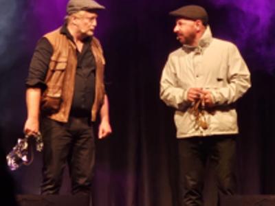 Mikołaj Cieślak i Rafał Zbieć na scenie 