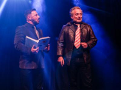 Mikołaj Cieślak i Rafał Zbieć na scenie 