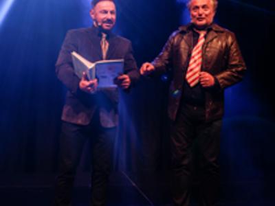 Mikołaj Cieślak i Rafał Zbieć na scenie 