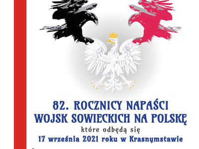 Zaproszenie na obchody 82. rocznicy napaści wojsk sowieckich na Polskę