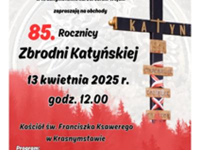 rocznica zbrodni Katyńskiej plakat