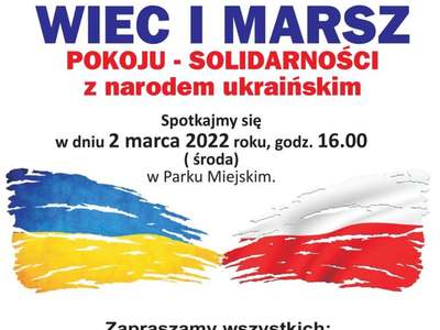 Marsz solidarności z Ukrainą