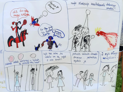 kartka z komiksem