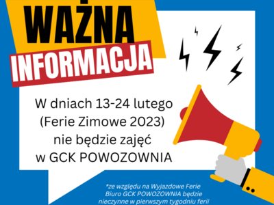 Ferie Zimowe zajęć nie będzie